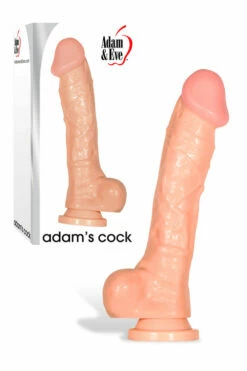 Adam and Eve Realistic 10" Textured Dildo with Suction Cup Base