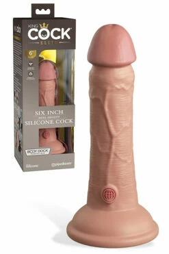 Pipedream King Cock Elite Dual Density 6" Silicone Dildo