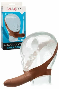 California Exotic Face 5.25" Latex Strap On