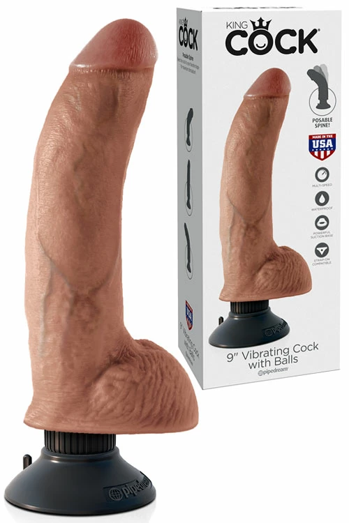 Pipedream Vibrating Bendable 9" Dildo with Removable Suction Cup 1 Pipedream Vibrating Bendable 9" Dildo with Removable Suction Cup