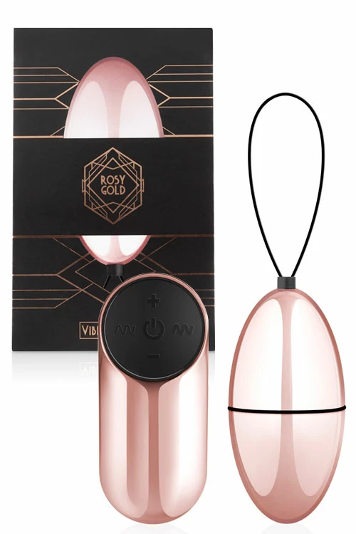 Rosy Gold Nouveau 2.8" Vibrating Egg With Remote 1 Rosy Gold Nouveau 2.8" Vibrating Egg With Remote