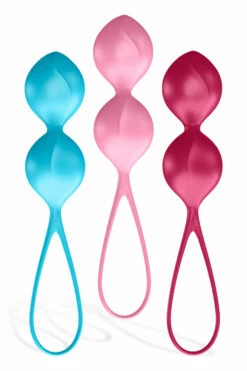 Satisfyer 6" Weighted Dual Kegel Balls (3 Pce Set)
