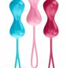 Satisfyer 7" Weighted Hourglass Kegel Balls (3 Pce Set)
