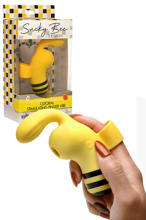 Shegasm Sucky Bee Clitoral Stimulating Finger Vibrator 1 Shegasm Sucky Bee Clitoral Stimulating Finger Vibrator