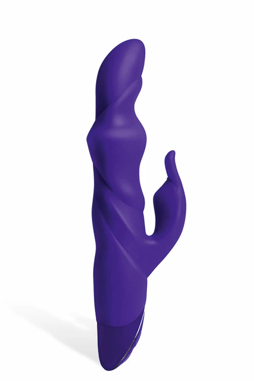 Adam and Eve Thrusting 10" Sculpted Silicone Rabbit Vibrator 2 Adam and Eve Thrusting 10" Sculpted Silicone Rabbit Vibrator - Image 2