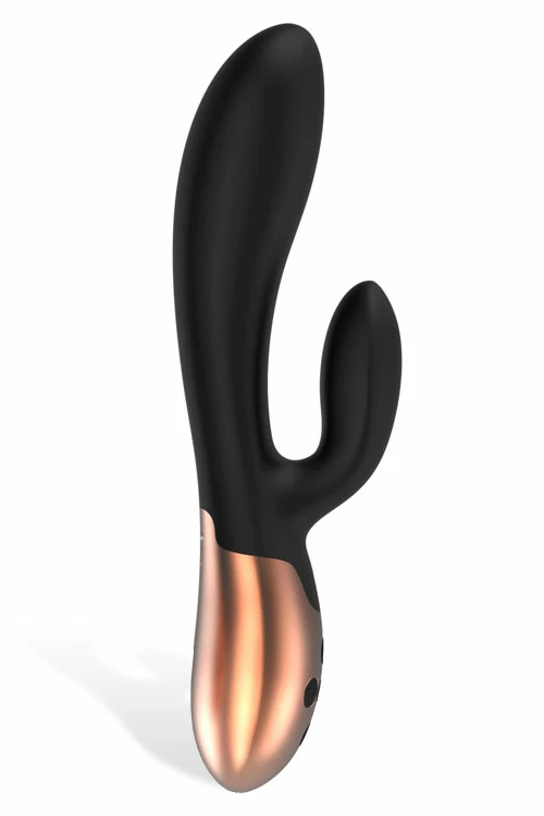 Shots Toys 7.9" Silicone Rabbit Vibrator with Heating 2 Shots Toys 7.9" Silicone Rabbit Vibrator with Heating - Image 2