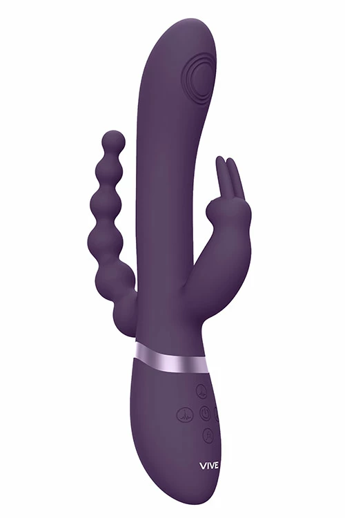 Shots Toys 8.8" Rini Triple Stimulation Thumping & Vibrating Rabbit Vibrator 2 Shots Toys 8.8" Rini Triple Stimulation Thumping & Vibrating Rabbit Vibrator - Image 2