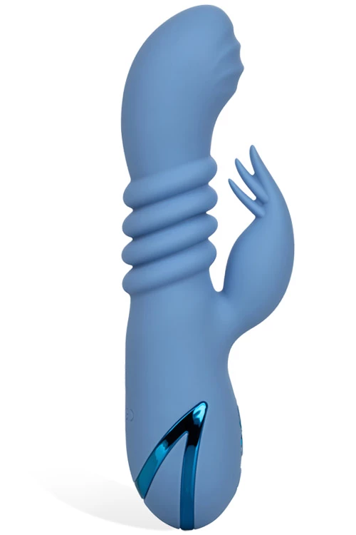 California Exotic 8" Thrusting Silicone G-Spot Rabbit with Flicking Teaser 2 California Exotic 8" Thrusting Silicone G-Spot Rabbit with Flicking Teaser - Image 2