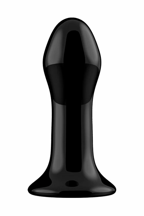 Shots Pluggy - 4.13" Handblown Glass Vibrating Anal Plug With Suction Cup & Remote Control 2 Shots Pluggy - 4.13" Handblown Glass Vibrating Anal Plug With Suction Cup & Remote Control - Image 2