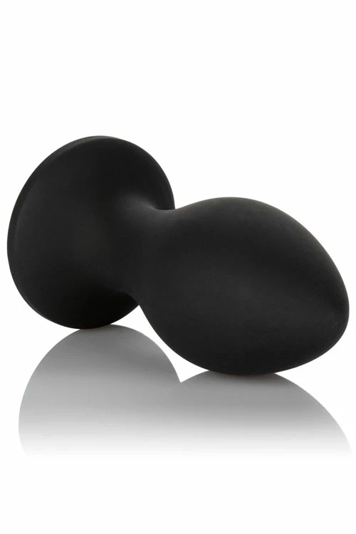 California Exotic Vibrating 3.75" Silicone Butt Plug with Gem Base Control 2 California Exotic Vibrating 3.75" Silicone Butt Plug with Gem Base Control - Image 2