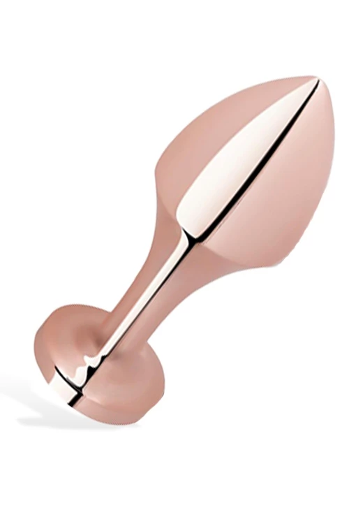 Rosy Gold Nouveau - 3.7" Metal Butt Plug 2 Rosy Gold Nouveau - 3.7" Metal Butt Plug - Image 2