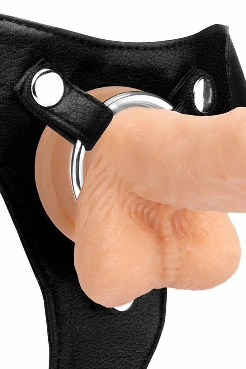 OUCH! Realistic 7" Strap On Dildo With Balls 2 OUCH! Realistic 7" Strap On Dildo With Balls - Image 2