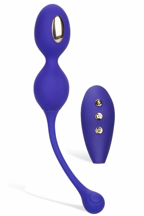 California Exotic Electro-Stimulation Dual Kegel Exerciser with Remote 2 California Exotic Electro-Stimulation Dual Kegel Exerciser with Remote - Image 2