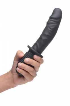 Master Series Realistic 10.75" Vibrating Silicone Thruster -Women's Sex Toys Shop large 3 3