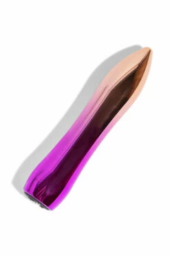 NU Sensuelle 5" Rechargeable Hourglass Ombre Metal Vibrating Bullet -Women's Sex Toys Shop large 3 310