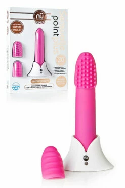 NU Sensuelle 3.6" Rechargeable Point Plus Vibrating Bullet 8 NU Sensuelle 3.6" Rechargeable Point Plus Vibrating Bullet -Women's Sex Toys Shop large 3 312