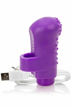 Screaming O Charged FingO Textured Finger 2.9" Vibrator -Women's Sex Toys Shop large 3 313