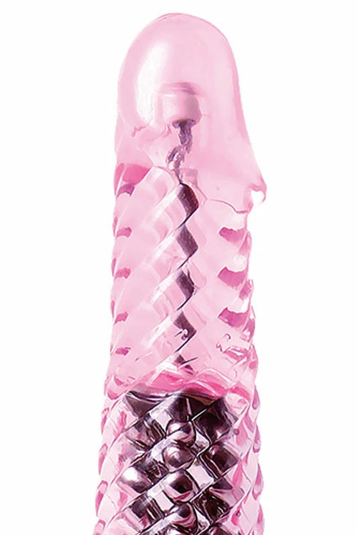 Adam and Eve Beginner's Rotating Beaded 9" Rabbit Vibrator 3 Adam and Eve Beginner's Rotating Beaded 9" Rabbit Vibrator - Image 3