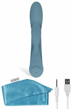 Bloom The Violet 7.9" Rabbit Vibrator -Women's Sex Toys Shop large 3 380