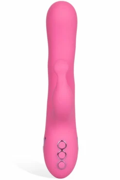 California Exotic 8.5" Silicone Rabbit with Flicking Teaser & Wave Function -Women's Sex Toys Shop large 3 384