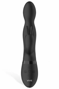 Vive Niva 8.5" Rabbit Vibrator With Rotating G-Spot Tip -Women's Sex Toys Shop large 3 392
