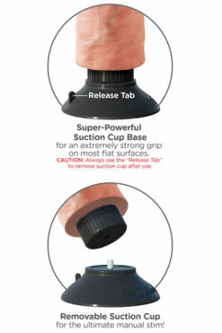 Pipedream 10" Realistic Vibrating Cock with Removable Suction Cup Base -Women's Sex Toys Shop large 3 425