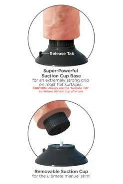 Pipedream 8" Realistic Vibrating Cock with Removable Suction Cup Base -Women's Sex Toys Shop large 3 426