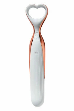 Doc Johnson Rose Gold Silicone Vibrator with Heart-Shaped Finger Loop -Women's Sex Toys Shop large 3 45