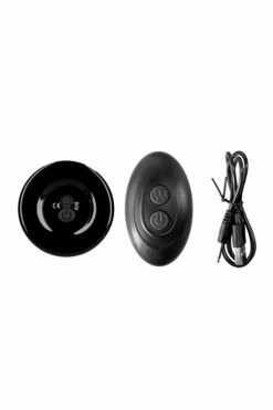 Shots Rimly - 4.3" Handblown Glass Vibrating Anal Plug with Suction Cup & Remote Control 6 Shots Rimly - 4.3" Handblown Glass Vibrating Anal Plug with Suction Cup & Remote Control -Women's Sex Toys Shop large 3 520