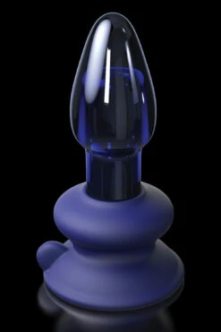 Pipedream Vibrating Glass Butt Plug With Remote & Removable Suction Cup -Women's Sex Toys Shop large 3 527