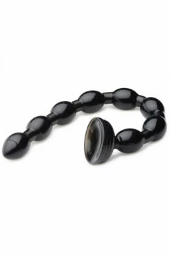 Hosed Flexible Beaded 19" Anal Snake with Suction Base -Women's Sex Toys Shop large 3 533