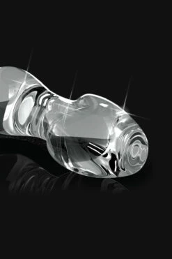 Pipedream Icicles 4.25" Glass Butt Plug -Women's Sex Toys Shop large 3 537