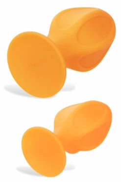 California Exotic Cheeky Orange Silicone Butt Plug Set (2 Pce) 6 California Exotic Cheeky Orange Silicone Butt Plug Set (2 Pce) -Women's Sex Toys Shop large 3 551