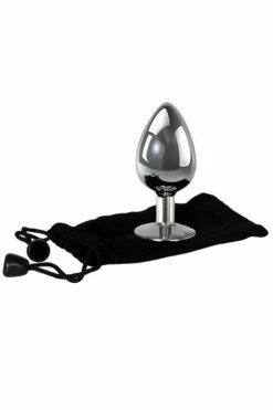 Adam and Eve 3.7" Butt Plug with Clear Gem Base -Women's Sex Toys Shop large 3 567