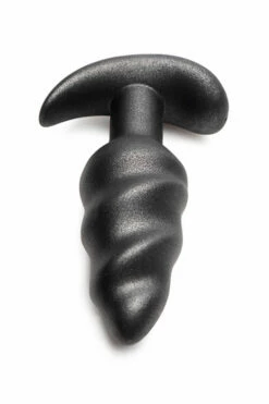 Bang 4.2" Vibrating Silicone Swirl Butt Plug with Remote Control -Women's Sex Toys Shop large 3 572