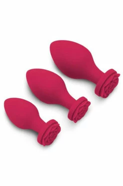 Secret Kisses Rosegasm Butt Bouquet - 3 Piece Anal Training Set -Women's Sex Toys Shop large 3 579