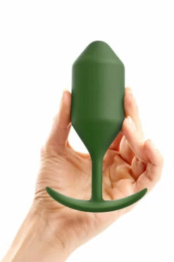 B-Vibe Snug Plug 4 - 5.2" Weighted Butt Plug -Women's Sex Toys Shop large 3 588