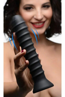 Master Series Spiral Silicone 8" Vibrator 5 Master Series Spiral Silicone 8" Vibrator -Women's Sex Toys Shop large 3 59