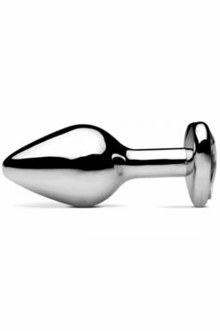 Frisky 3" Metal Butt Plug with Heart-Shaped Jewel Base -Women's Sex Toys Shop large 3 618