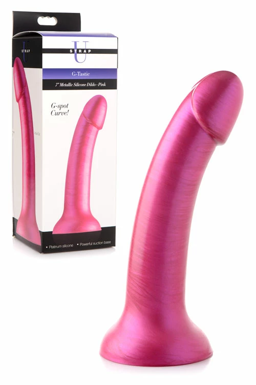 Strap U G-Tastic 7" Metallic Silicone Dildo 3 Strap U G-Tastic 7" Metallic Silicone Dildo - Image 3
