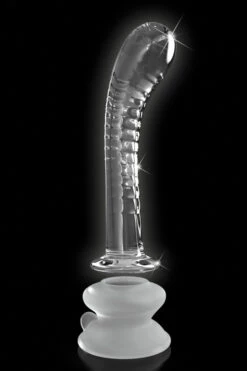 Pipedream 7.1" Hand Blown Glass Dildo with Suction Base -Women's Sex Toys Shop large 3 672