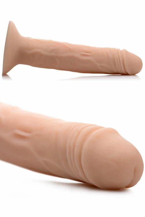 Thump-It Thumping 7.25" Silicone Dildo With Remote 3 Thump-It Thumping 7.25" Silicone Dildo With Remote - Image 3
