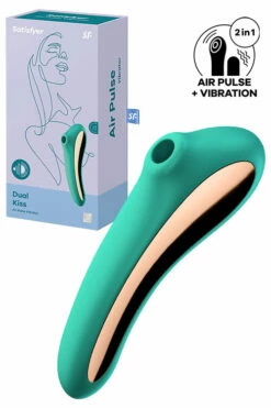 Satisfyer Dual Kiss Air-Pulse Clitoral and G-Spot Vibrator -Women's Sex Toys Shop large 3 76