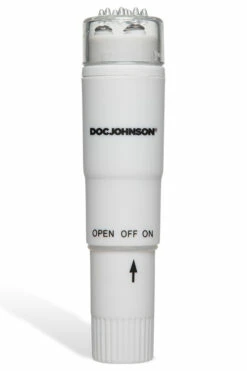 Doc Johnson White Nights Pocket Rocket - 4" Clitoral Vibrator -Women's Sex Toys Shop large 3 788