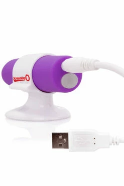 Screaming O Charged Positive 3.9" Bullet Vibrator with Finger Cradle/Charge Stand -Women's Sex Toys Shop large 3 799