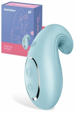 Satisfyer Dipping Delight - 3.7" Lay On Vibrator with Clitoral & Labial Stimulation 9 Satisfyer Dipping Delight - 3.7" Lay On Vibrator with Clitoral & Labial Stimulation -Women's Sex Toys Shop large 4 11