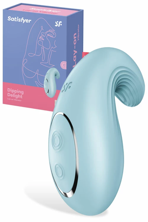 Satisfyer Dipping Delight - 3.7" Lay On Vibrator with Clitoral & Labial Stimulation 4 Satisfyer Dipping Delight - 3.7" Lay On Vibrator with Clitoral & Labial Stimulation - Image 4