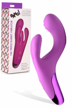 Bang 7.6" Triple Rabbit Vibrator 9 Bang 7.6" Triple Rabbit Vibrator -Women's Sex Toys Shop large 4 189