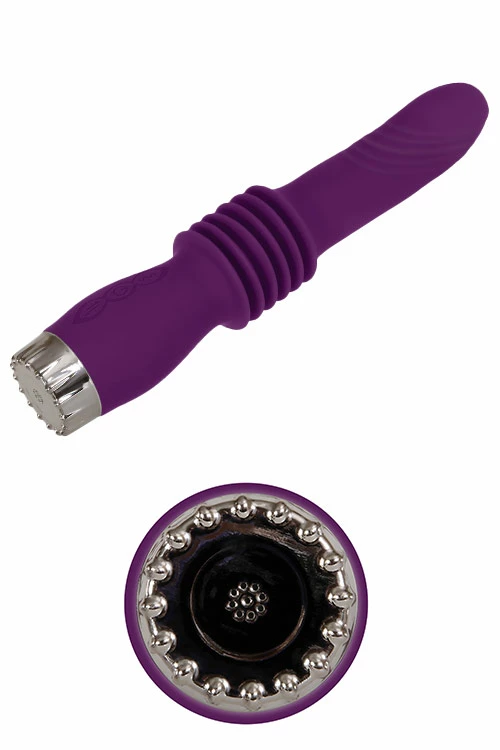 Adam and Eve 9.75" Deep Love Thrusting G-Spot Vibrator 4 Adam and Eve 9.75" Deep Love Thrusting G-Spot Vibrator - Image 4