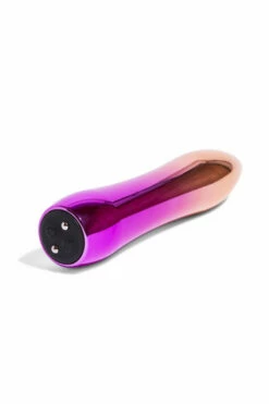 NU Sensuelle 5" Rechargeable Hourglass Ombre Metal Vibrating Bullet -Women's Sex Toys Shop large 4 258